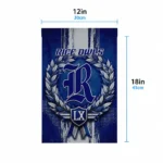 Rice Owls Garden Flag Custom Laurel Wreath Navy Blue Best Selling