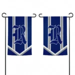 Rice Owls Garden Flag Customized Chevron Stripes Navy Blue Best Selling