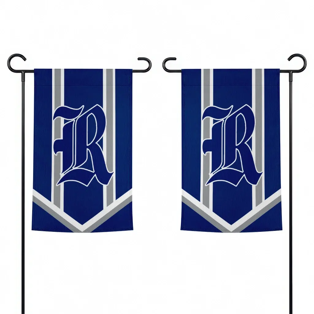 Rice Owls Garden Flag Customized Chevron Stripes Navy Blue Fashion Forward Rice Owls Garden Flag Customized Chevron Stripes Navy Blue Fashion Forward