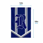 Rice Owls Garden Flag Customized Chevron Stripes Navy Blue Best Selling
