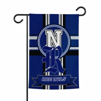 Rice Owls Garden Flag Customized Circle Medallion Navy Blue Best Selling