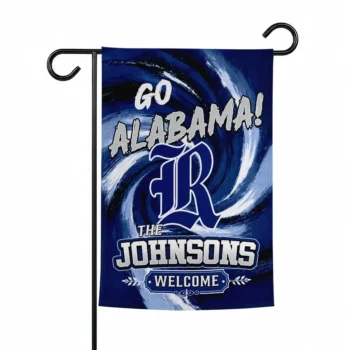 Rice Owls Garden Flag Personalized Swirl Vortex Navy Blue Best Selling