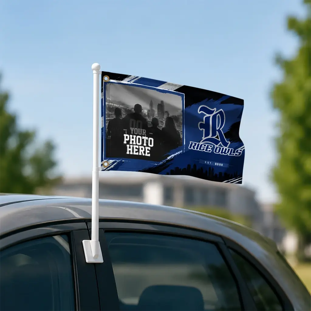Rice Owls House Flag Custom Framed Photo Navy Blue Black Latest Model Rice Owls House Flag Custom Framed Photo Navy Blue Black Latest Model