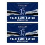 Rice Owls House Flag Customized Brushed Streaks Navy Blue Best Selling