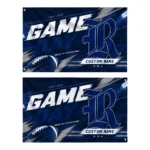 Rice Owls House Flag Personalized Action Streaks Navy Blue Best Selling