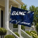 Rice Owls House Flag Personalized Action Streaks Navy Blue Best Selling