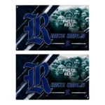 Rice Owls House Flag Personalized Diagonal Stripes Navy Blue Best Selling
