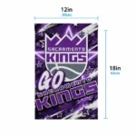 Sacramento Kings Garden Flag Custom Glowing Star Purple Best Selling