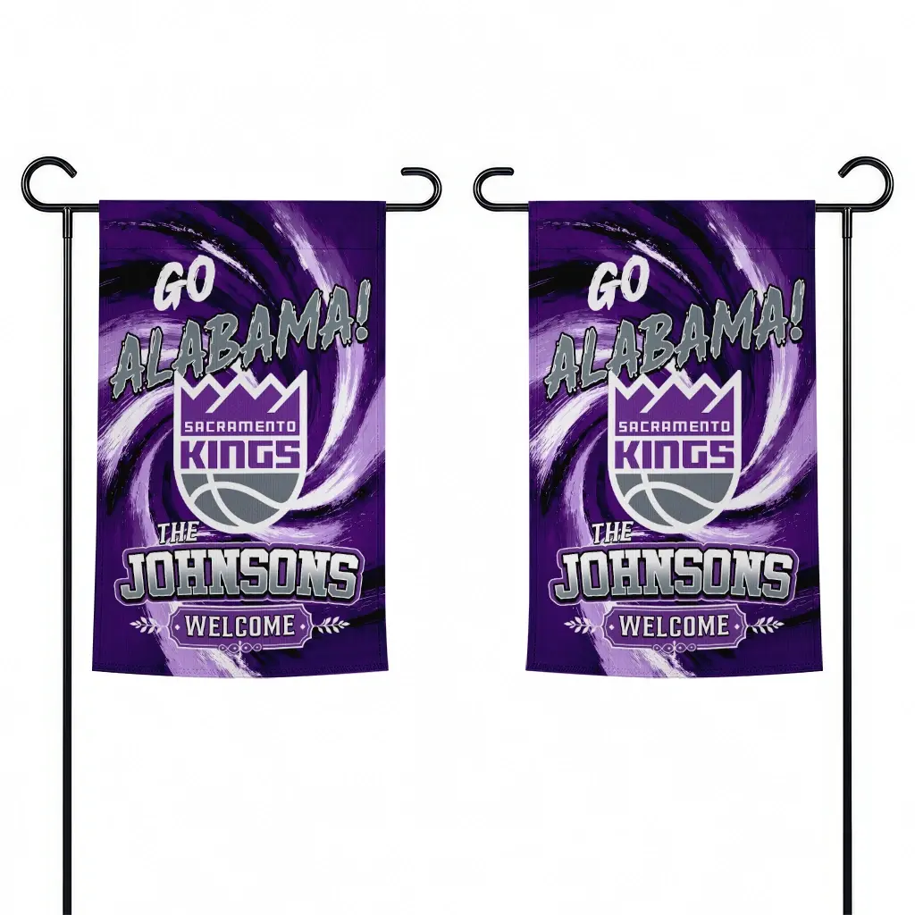 Sacramento Kings Garden Flag Custom Swirl Vortex Purple Fashion Forward Sacramento Kings Garden Flag Custom Swirl Vortex Purple Fashion Forward