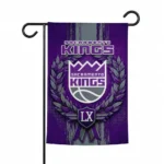Sacramento Kings Garden Flag Customized Laurel Wreath Purple Best Selling