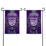 Sacramento Kings Garden Flag Customized Laurel Wreath Purple Best Selling