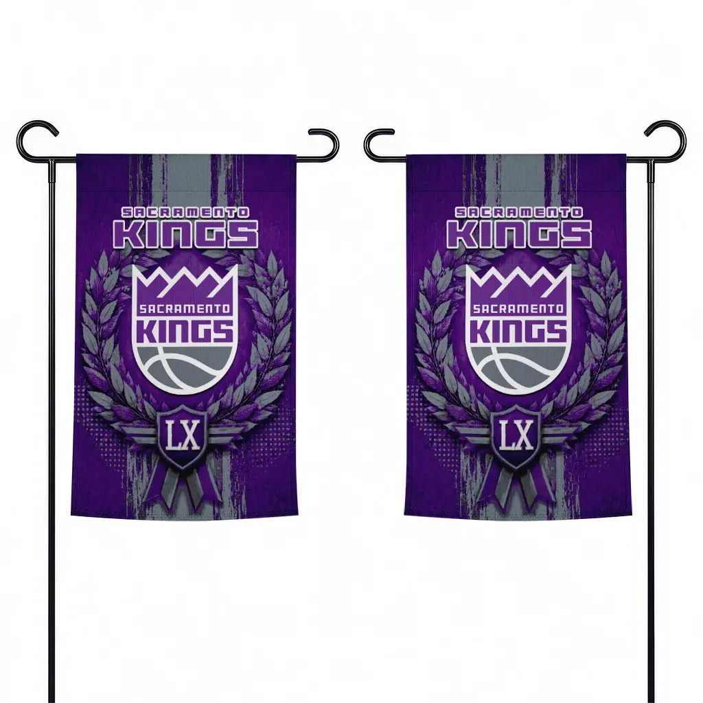 Sacramento Kings Garden Flag Customized Laurel Wreath Purple Fashion Forward Sacramento Kings Garden Flag Customized Laurel Wreath Purple Fashion Forward