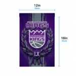 Sacramento Kings Garden Flag Customized Laurel Wreath Purple Best Selling