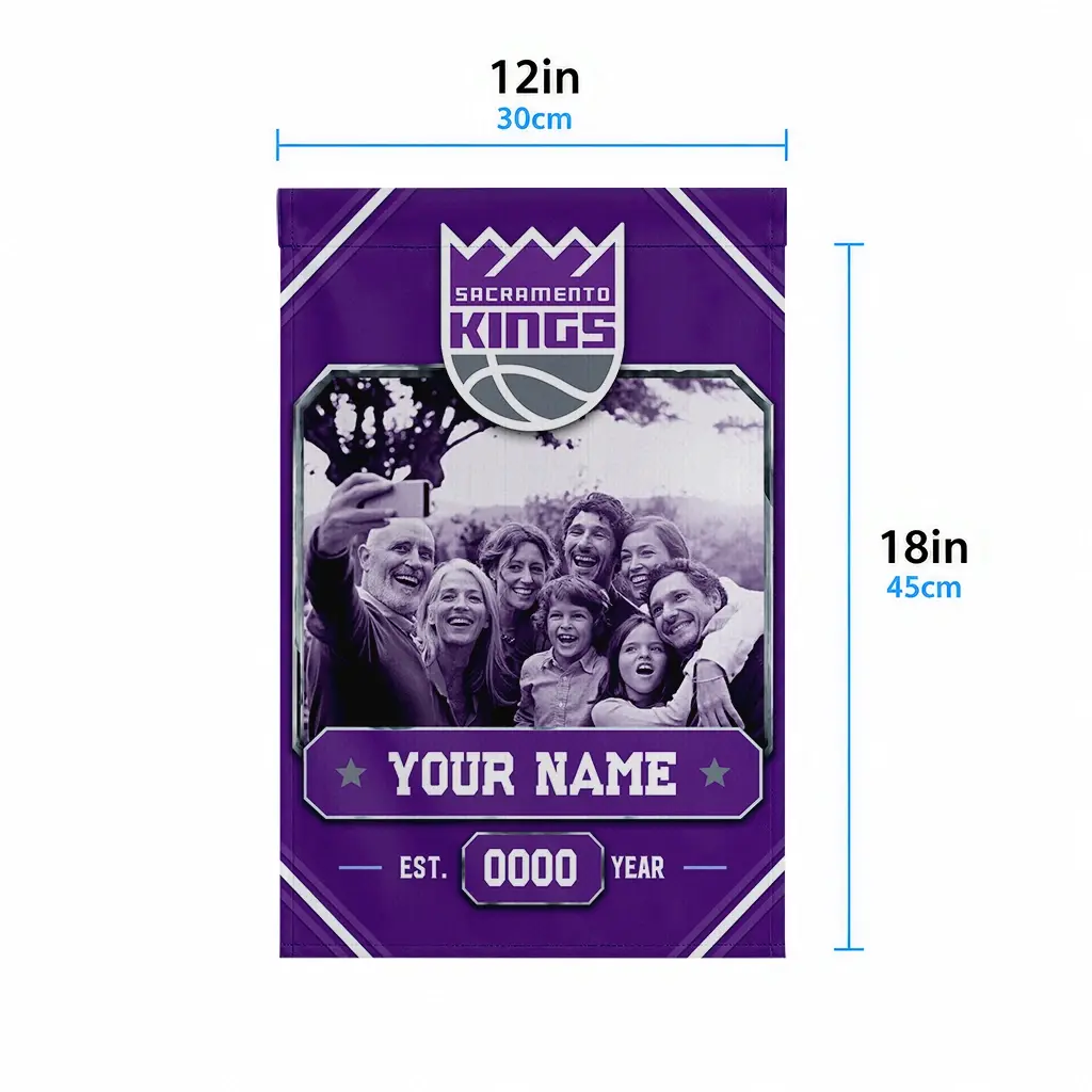 Sacramento Kings Garden Flag Customized Photo Frame Purple High Quality Sacramento Kings Garden Flag Customized Photo Frame Purple High Quality