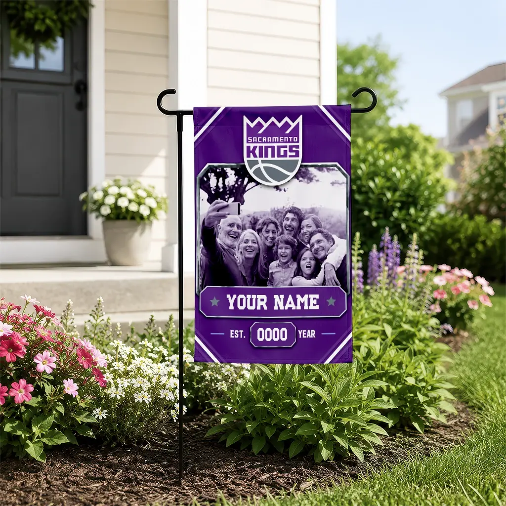 Sacramento Kings Garden Flag Customized Photo Frame Purple New Arrival Sacramento Kings Garden Flag Customized Photo Frame Purple New Arrival