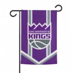 Sacramento Kings Garden Flag Personalized Chevron Stripes Purple Best Selling