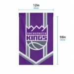 Sacramento Kings Garden Flag Personalized Chevron Stripes Purple Best Selling
