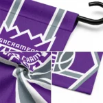 Sacramento Kings Garden Flag Personalized Chevron Stripes Purple Best Selling