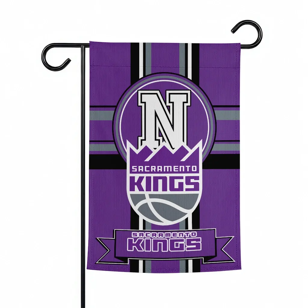 Sacramento Kings Garden Flag Personalized Circle Medallion Purple Best Selling Sacramento Kings Garden Flag Personalized Circle Medallion Purple Best Selling