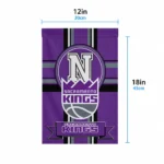 Sacramento Kings Garden Flag Personalized Circle Medallion Purple Best Selling