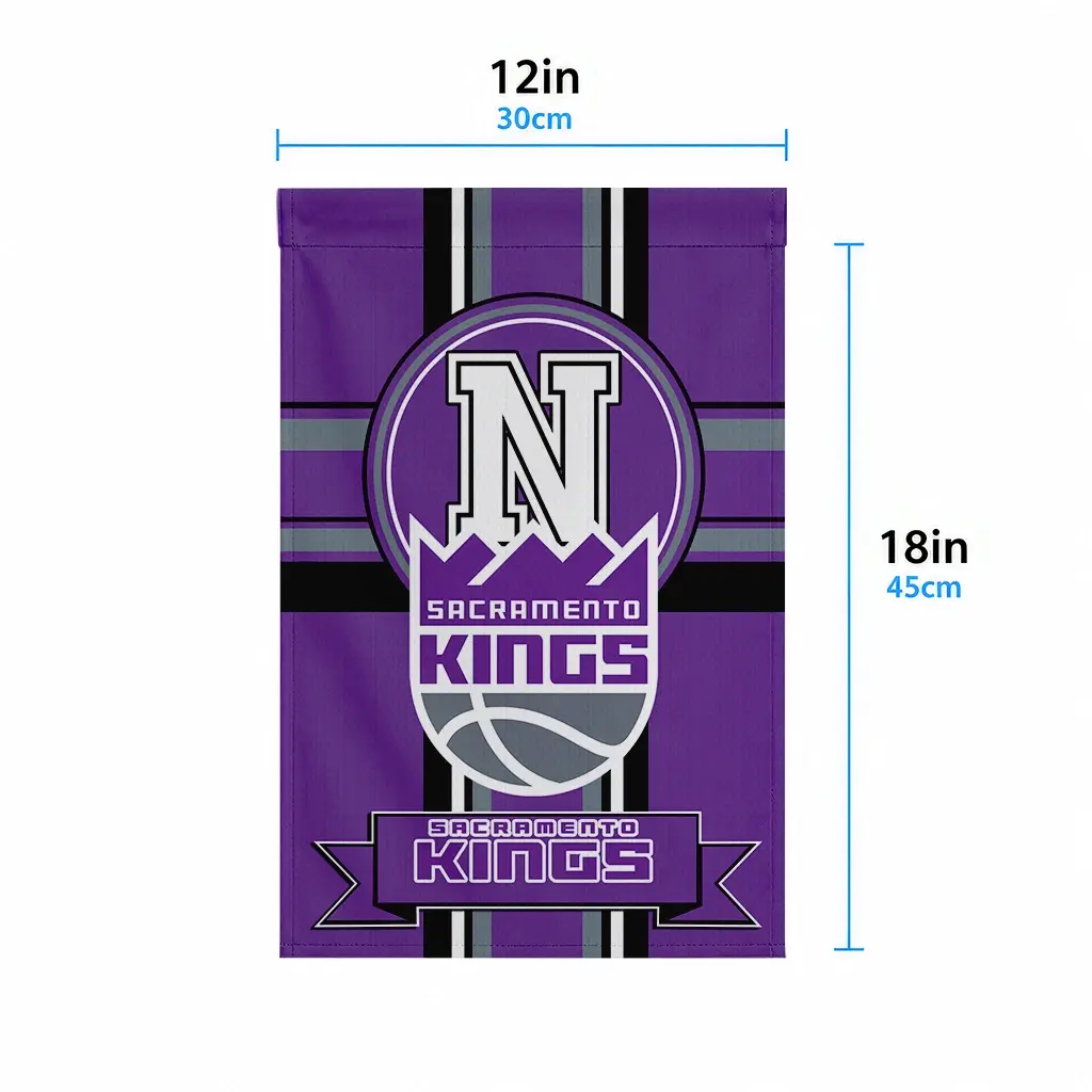 Sacramento Kings Garden Flag Personalized Circle Medallion Purple High Quality Sacramento Kings Garden Flag Personalized Circle Medallion Purple High Quality