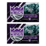 Sacramento Kings House Flag Custom Diagonal Stripes Purple Best Selling