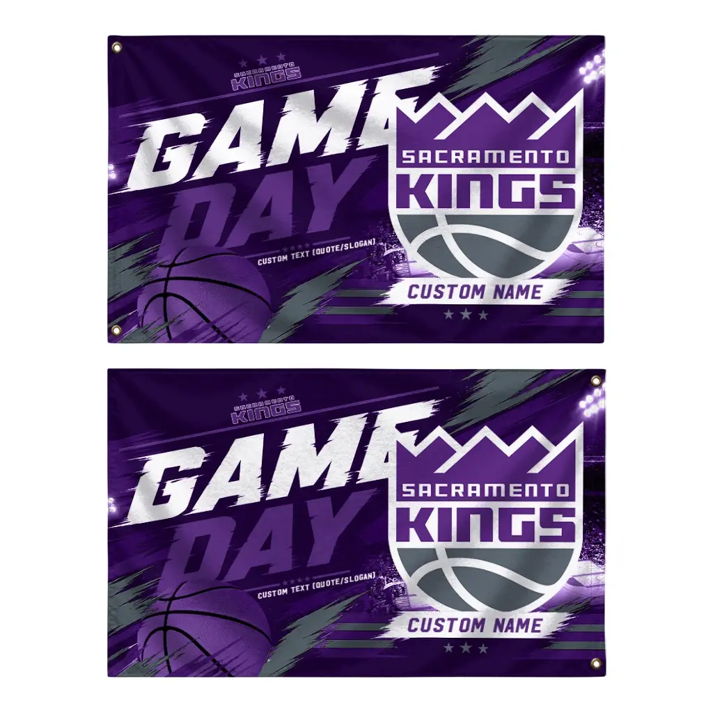 Sacramento Kings House Flag Custom Energy Brushstrokes Purple Fashion Forward Sacramento Kings House Flag Custom Energy Brushstrokes Purple Fashion Forward