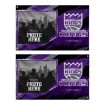 Sacramento Kings House Flag Customized Framed Photo Purple Black Best Selling