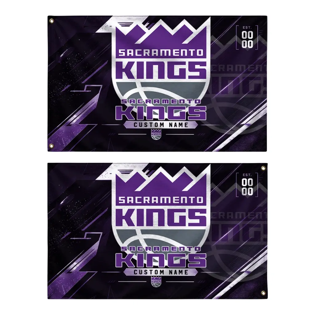 Sacramento Kings House Flag Customized Speed Slashes Purple Fashion Forward Sacramento Kings House Flag Customized Speed Slashes Purple Fashion Forward