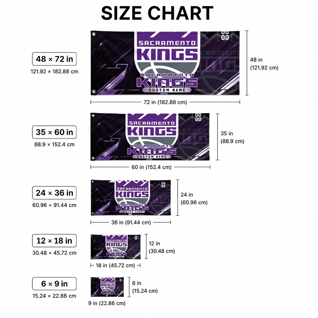 Sacramento Kings House Flag Customized Speed Slashes Purple High Quality Sacramento Kings House Flag Customized Speed Slashes Purple High Quality