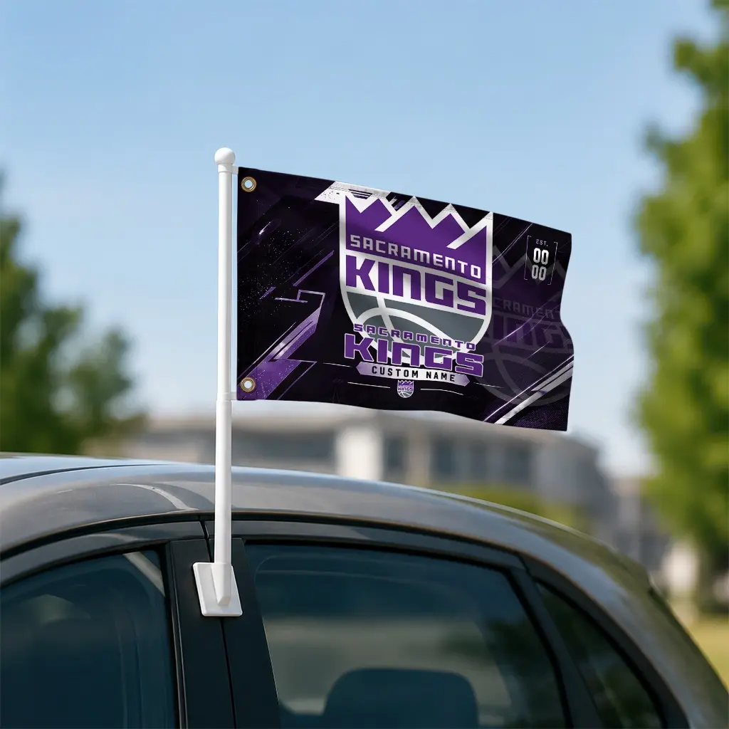 Sacramento Kings House Flag Customized Speed Slashes Purple Latest Model Sacramento Kings House Flag Customized Speed Slashes Purple Latest Model