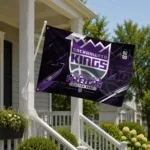 Sacramento Kings House Flag Customized Speed Slashes Purple Best Selling
