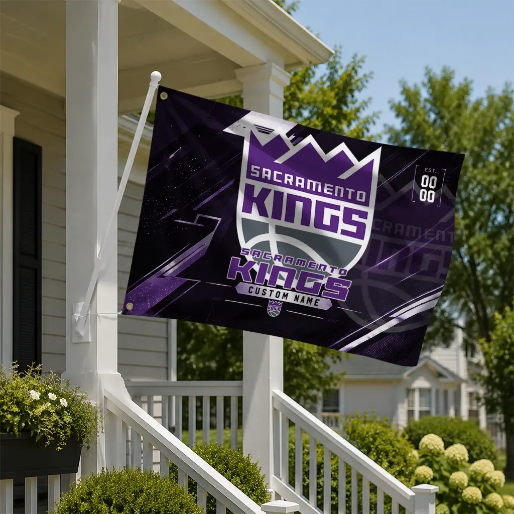 Sacramento Kings House Flag Customized Speed Slashes Purple New Arrival Sacramento Kings House Flag Customized Speed Slashes Purple New Arrival