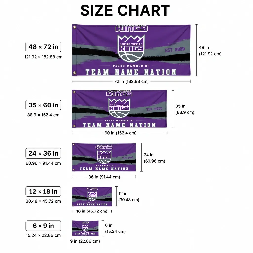 Sacramento Kings House Flag Personalized Brushed Streaks Purple High Quality Sacramento Kings House Flag Personalized Brushed Streaks Purple High Quality