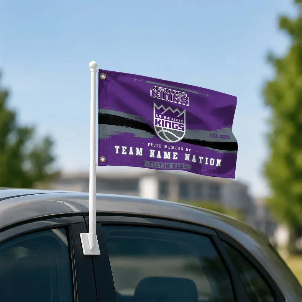 Sacramento Kings House Flag Personalized Brushed Streaks Purple Latest Model Sacramento Kings House Flag Personalized Brushed Streaks Purple Latest Model