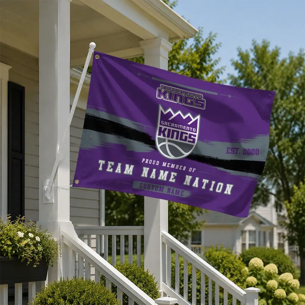 Sacramento Kings House Flag Personalized Brushed Streaks Purple New Arrival Sacramento Kings House Flag Personalized Brushed Streaks Purple New Arrival