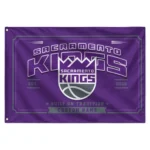 Sacramento Kings House Flag Personalized Ornate Border Purple Best Selling