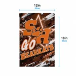 Sam Houston Bearkats Garden Flag Custom Glowing Star Orange Best Selling