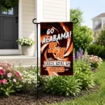 Sam Houston Bearkats Garden Flag Custom Swirl Vortex Orange Best Selling