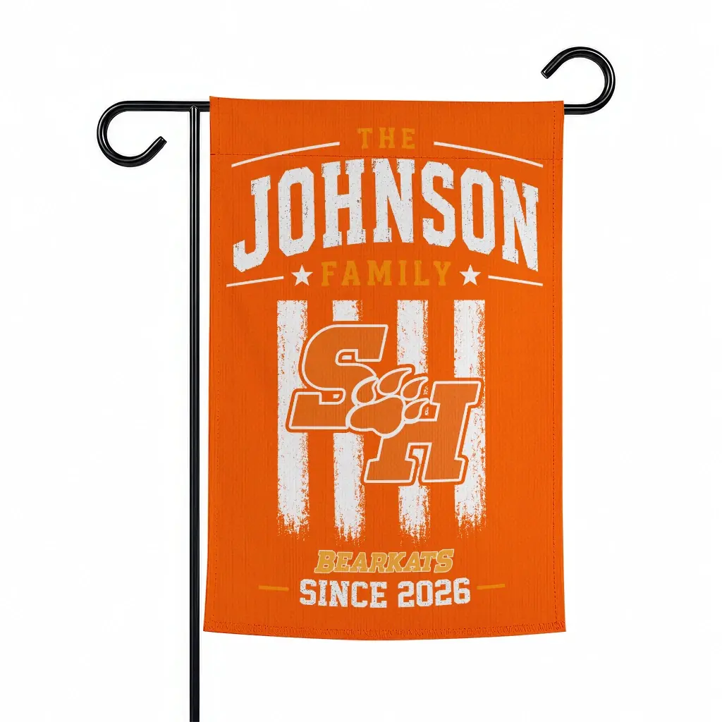 Sam Houston Bearkats Garden Flag Customized Distressed Stripes Orange Best Selling Sam Houston Bearkats Garden Flag Customized Distressed Stripes Orange Best Selling