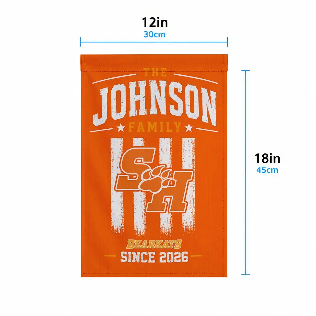 Sam Houston Bearkats Garden Flag Customized Distressed Stripes Orange High Quality Sam Houston Bearkats Garden Flag Customized Distressed Stripes Orange High Quality