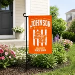 Sam Houston Bearkats Garden Flag Customized Distressed Stripes Orange Best Selling