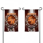 Sam Houston Bearkats Garden Flag Customized Laurel Wreath Orange Best Selling