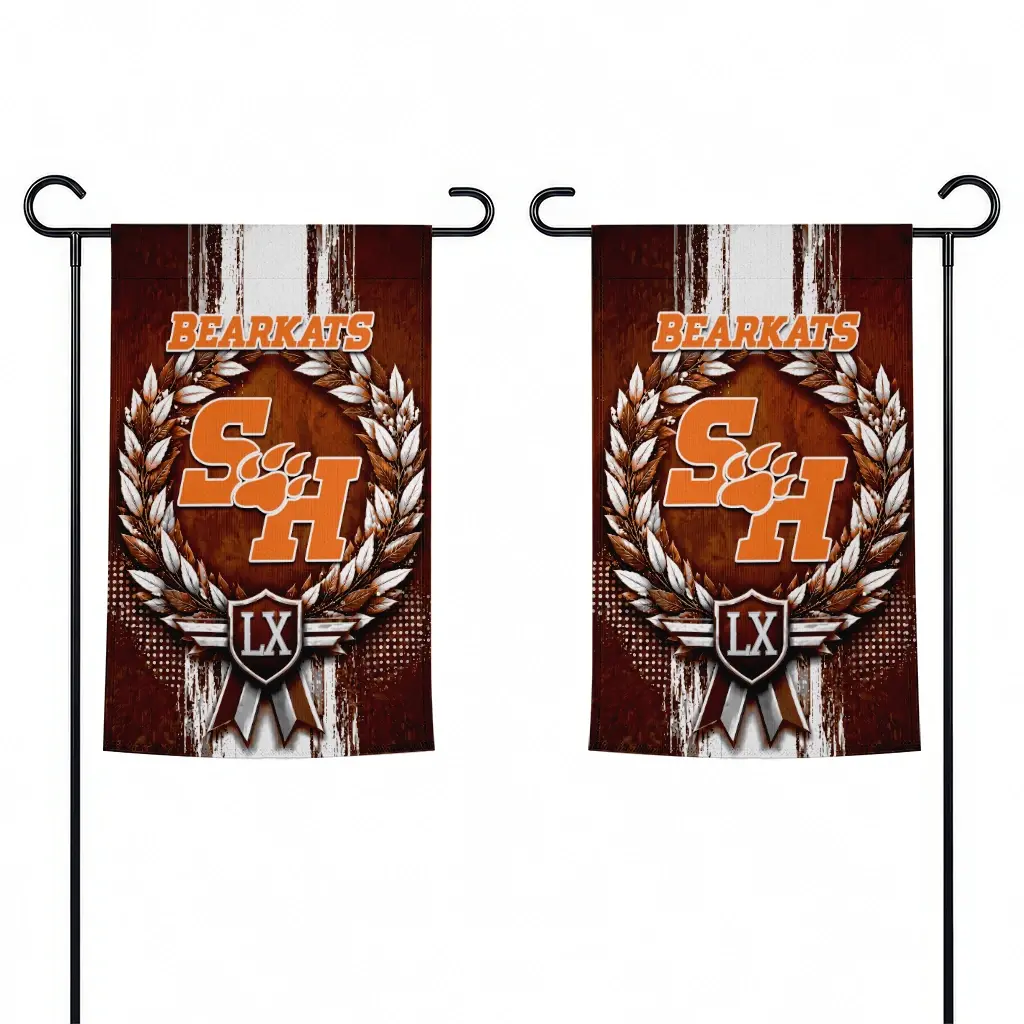 Sam Houston Bearkats Garden Flag Customized Laurel Wreath Orange Fashion Forward Sam Houston Bearkats Garden Flag Customized Laurel Wreath Orange Fashion Forward