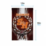 Sam Houston Bearkats Garden Flag Customized Laurel Wreath Orange Best Selling