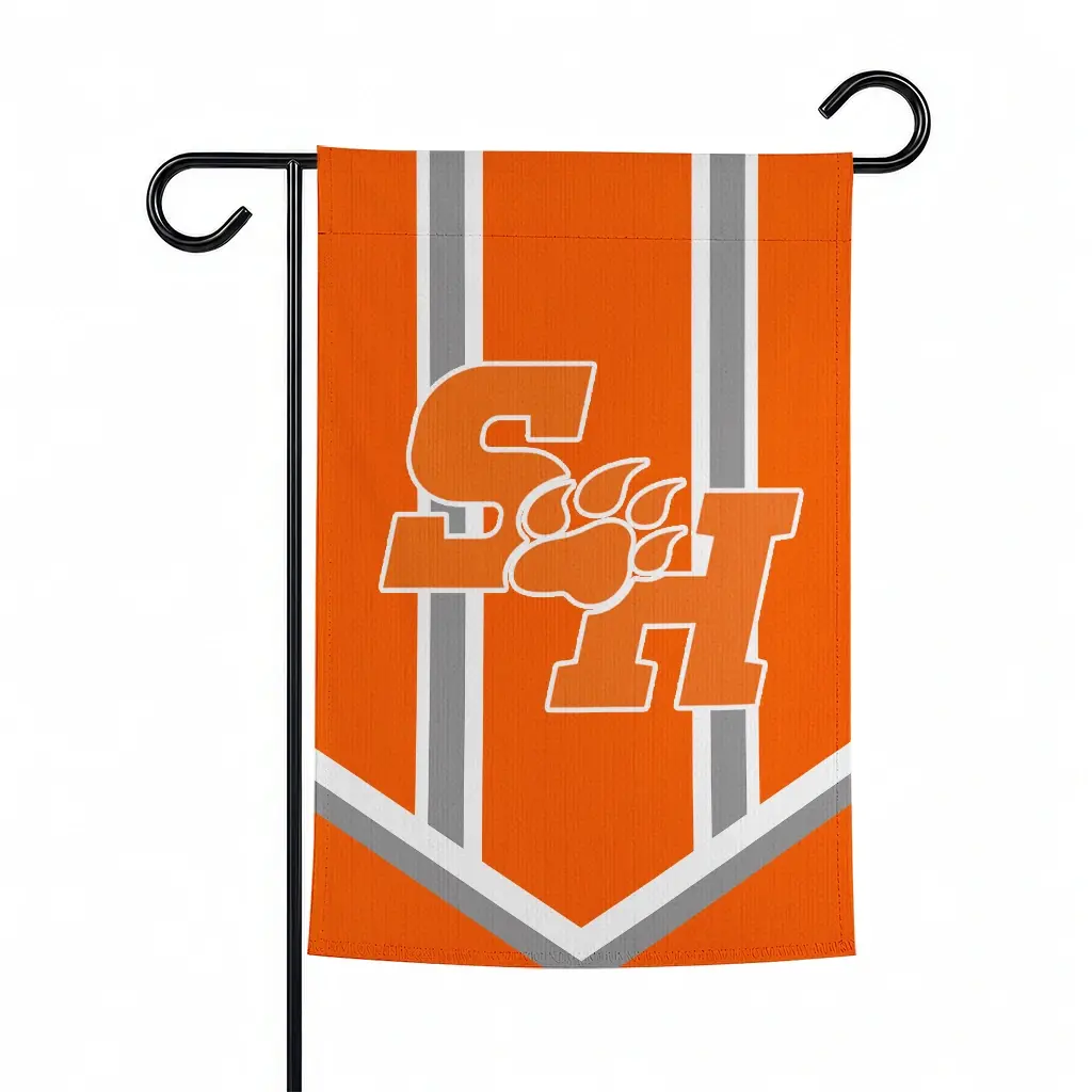Sam Houston Bearkats Garden Flag Personalized Chevron Stripes Orange Best Selling Sam Houston Bearkats Garden Flag Personalized Chevron Stripes Orange Best Selling
