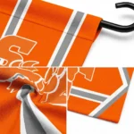 Sam Houston Bearkats Garden Flag Personalized Chevron Stripes Orange Best Selling