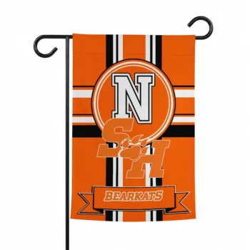 Sam Houston Bearkats Garden Flag Personalized Circle Medallion Orange Best Selling