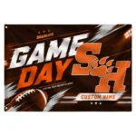 Sam Houston Bearkats House Flag Custom Action Streaks Orange Best Selling