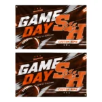 Sam Houston Bearkats House Flag Custom Action Streaks Orange Best Selling